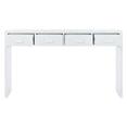 thumbnail image 5 of Yesfashion Console Table with 4 Drawers Modern Console Table Sturdy Stable Entryway Sofa Table Coffee Bar Cabinet Easy To Assemble for Living Room Hallway Bedroom Dining Room, 5 of 10