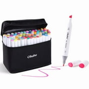Ohuhu Art Markers Set, 100 Colors Dual Tips Coloring Marker Pens Highlighters