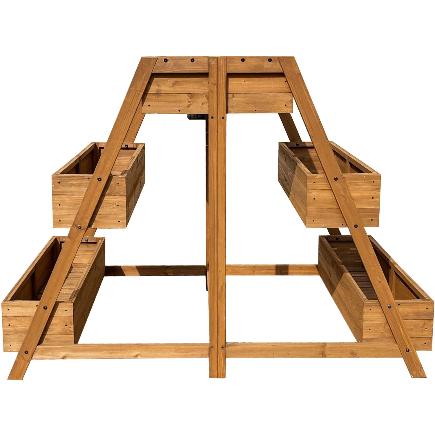 Hanover Wood Planter With Non-Woven Lining for Plants and Herbs