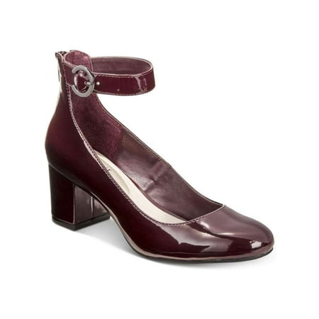 Alfani Womens Ashiaa Round Toe Ankle Strap Classic Pumps