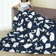 thumbnail image 6 of Sikiie Swan Ultra-Soft Micro flannel Blanket Luxury All Seasons Warm Blanket for Bedding Sofa and Travel (4 sizes)-80"x60", 6 of 7