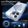 thumbnail image 4 of Dteck Official Color Match for iPhone 15 Pro Case, Compatible with MagSafe, Non-Yellowing Clear Plating Bumper Shockproof Strong Magnetic Cover for iPhone 15 Pro,Silver, 4 of 6