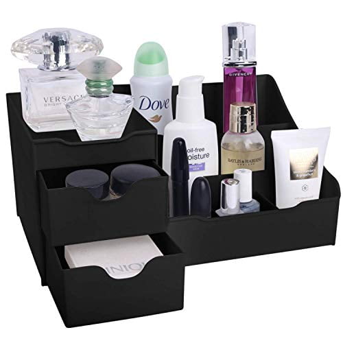 Mantello Makeup Organizer - Vanity Box with Drawers for Cosmetics