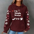 thumbnail image 2 of Christmas Sweaters for Women 2024 Plus Size Hoodies Clearance Long Sleeve Tunic Tops Crew Neck Sweatshirt Fashionable Women's Printed Pullover Round Neck Top, 2 of 4