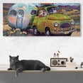 thumbnail image 2 of Stupell Industries Dogs Driving Camper Western Desert Adventure Animals & Insects Painting Gallery Wrapped Canvas Art Print Wall Art, 20 x 48, 2 of 6