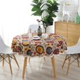 thumbnail image 3 of BEMS-Mantel circular bohemio, mantel lavable floral, encaje, 3 of 4