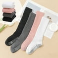 thumbnail image 4 of Bocaoying 4 Pairs Women's Scrunch Slouch Socks with Grips, Breathable & Stretchy Long Casual Socks Non-Slip for Pilate, Barre, Yoga, Gym, US Size 5-10, 4 of 9