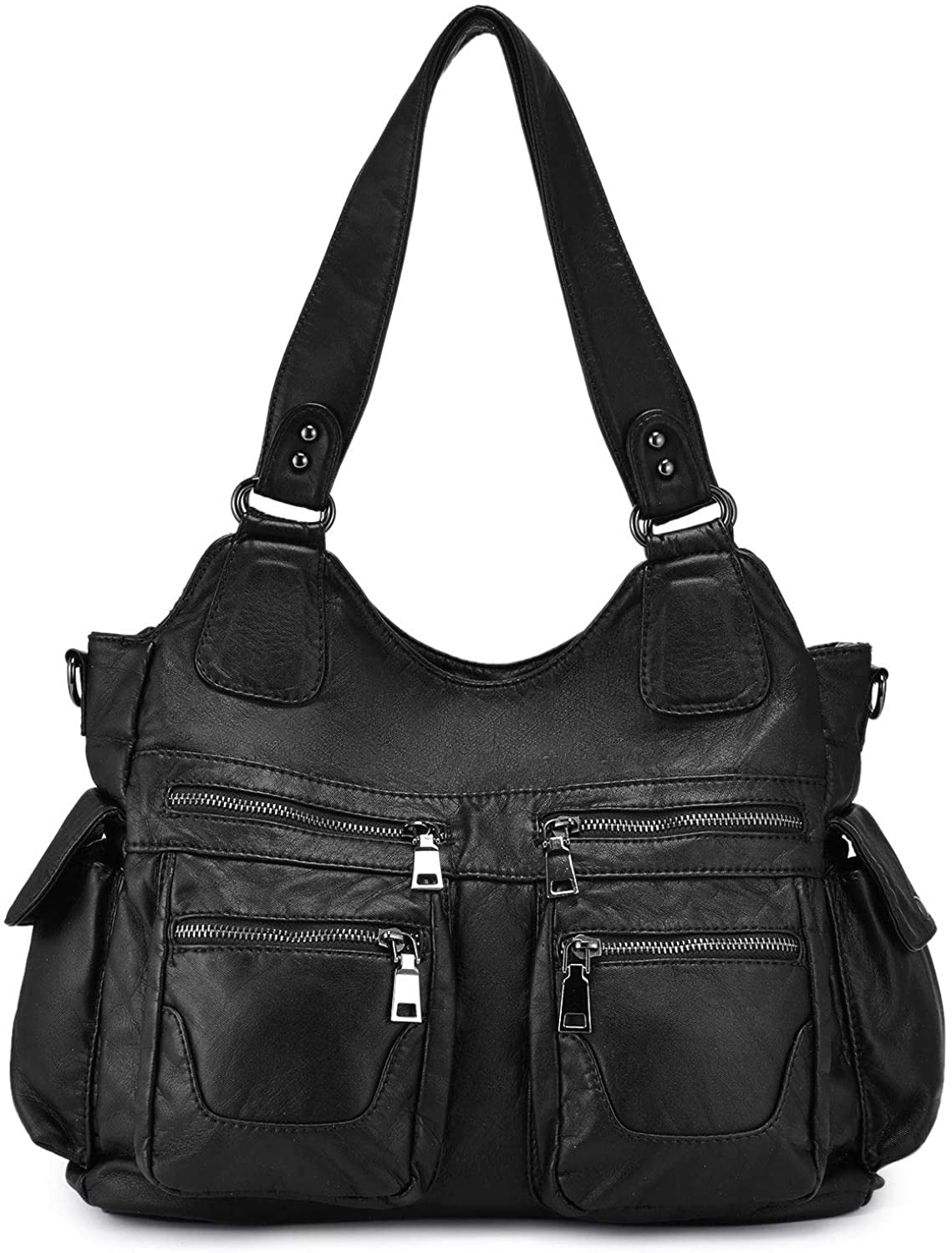 Women PU Leather Handbag Shoulder Bag Tote Purse Messenger Satchel Hobo Bag WL 