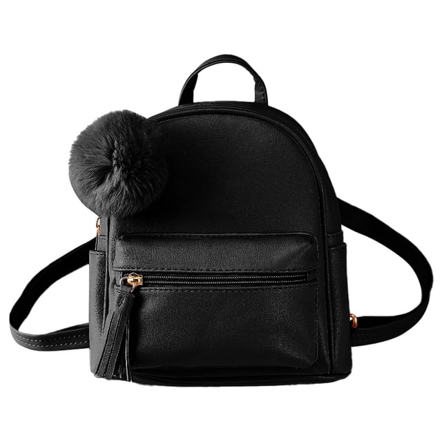 Sac à Dos Décontracté Polyvalent pour Femmes en pu Tendance Mode Sac à Dos Uni