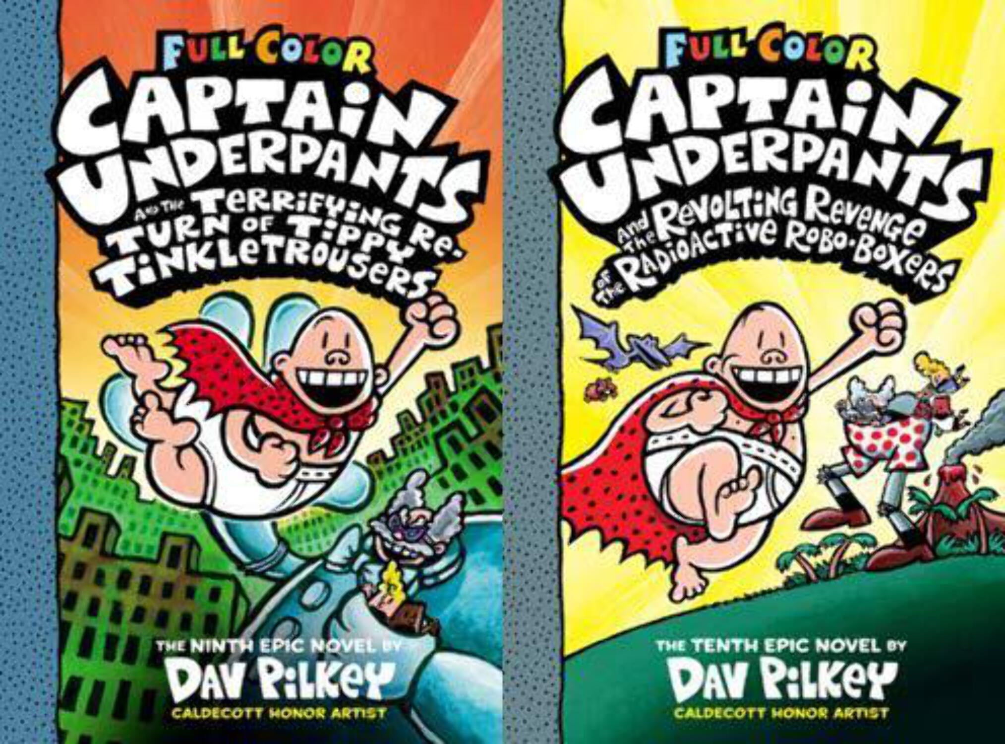 Captain Underpants Books 1-12 Complete FULL COLOR Collection (Hardcover)