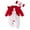 Red, variant on FAOWME Boys Girls Long Sleeve Prints Bowknot Romper Jumpsuit Onesie Clothes Headband 12-18 Months