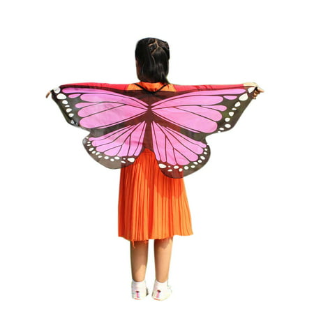 Tuscom Child Kids Boys Girls Bohemian Butterfly Print Shawl Pashmina Costume