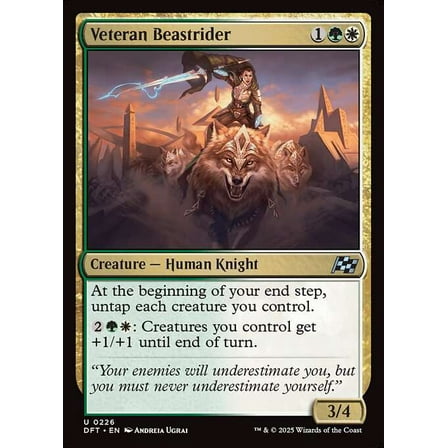 MtG Aetherdrift Uncommon Veteran Beastrider #226