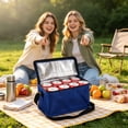 thumbnail image 7 of Insulated Lunch Bag,Reusable Lunch Box Container,Blue Large Leakproof Thermal Snack Bag,Insulated Cooler Bag for Men Women Work Travel Picnic Outdoor, 7 of 7