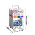 thumbnail image 4 of 24 Colors Round Tip Acrylic Paint Markers,Drawing Pens for Stone, Wood, Canvas, Ceramic, Glass, Rock Painting and DIY Crafts, 4 of 7