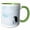 Green/White, variant on 3drose, Snow Hill Island, Antarctica Emperor Penguin Walking with Tiny Chick, 11oz Magic Transforming Mug