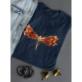 thumbnail image 3 of A Neon Dragonfly Shaped T-Shirt Women -Image by Shutterstock, Female Small, 3 of 4