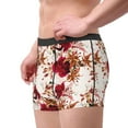 thumbnail image 4 of Balery Lilies Flowers Men's Boxer Briefs, Soft and Breathable Cotton Underwear with nylon Waistband-Small, 4 of 9