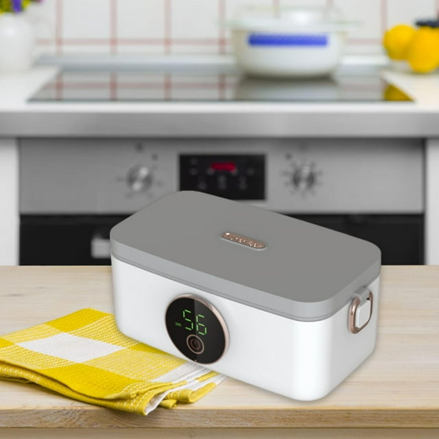 Calentador eléctrico de alimentos, contenedor de acero inoxidable, caja Bento USB, calentador de alimentos para coche, oficina al aire