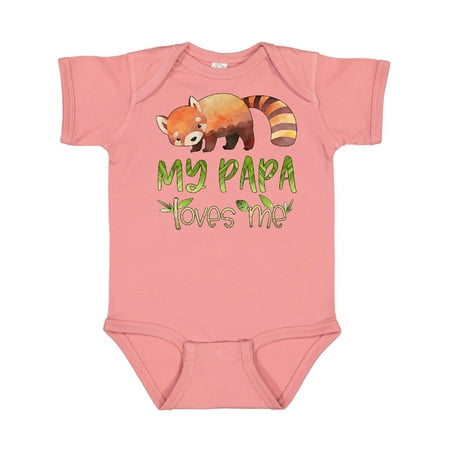 

Inktastic My Papa Loves Me Cute Red Panda Gift Baby Boy or Baby Girl Bodysuit