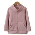 thumbnail image 4 of Caqnni Baby Girls Boys Polar Fleece Jacket Zip Up Hoodies Winter Warm Teddy Coats Christmas Sweater Toddler Kids Bear Ear Clothes (9-10 Years,Pink), 4 of 4