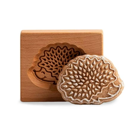 

Dido Cookie Cutter Wooden Cookie Mold Embossing Baking Tool for DIY Gingerbread Cakes or Biscuit