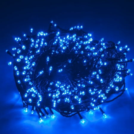 WEANAS Solar Power String Fairy Lights 500 LEDs Blue 166 feet 50.5M Solar Energy for Indoor ...