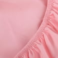 thumbnail image 4 of 3 Pieces Microfiber Toddler Bed Sheet Set, Easy care and Breathable Crib Bedding Set for Boys and Girls, Pink, Include Crib Fitted Sheet, Flat Sheet, Envelope Pillowcase, 4 of 5