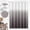 Gray, variant on Ileading Brown Ombre Shower Curtain, 3D Geometric Embossed Textured Waves Waterproof Fabric Bathroom Curtains,72"x72"
