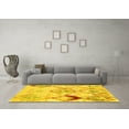 thumbnail image 3 of Ahgly Company Indoor Rectangle Abstract Yellow Contemporary Area Rugs, 2' x 3', 3 of 4