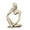 Sandstone A, variant on Luolandi Sand Color The Thinker Abstract Statues Sculptures Yoga Figurine Nordic Living Room Home Decor Decoration Maison Desk Ornaments Black set