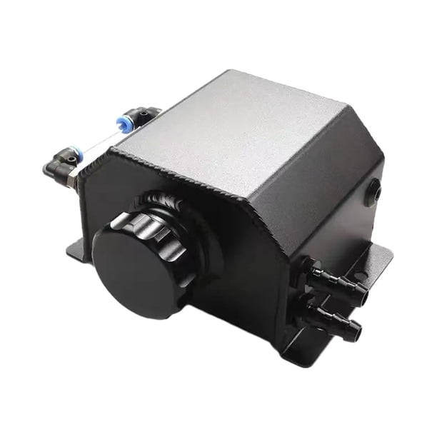 Tanque de desbordamiento del disipador de calor, tanque de expansión de depósito de 1L, tanque de recuperación de refrigerante Universal, tanque de desbordamiento de refrigerante que Negro