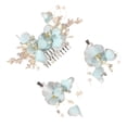 thumbnail image 4 of Miangastore Wedding Headpiece For Bride Blue 3Pcs 5.9x1.96 Inch, 4 of 8