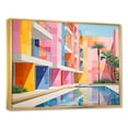 thumbnail image 2 of Designart "Minimalist Hotels And Lodges III" Hotels & Lodges Floater Framed Wall Art Prints, 2 of 5