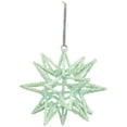 thumbnail image 4 of Northlight Starburst 3-D Glittered Christmas Ornament - 6.75" - Seafoam Green, 4 of 6