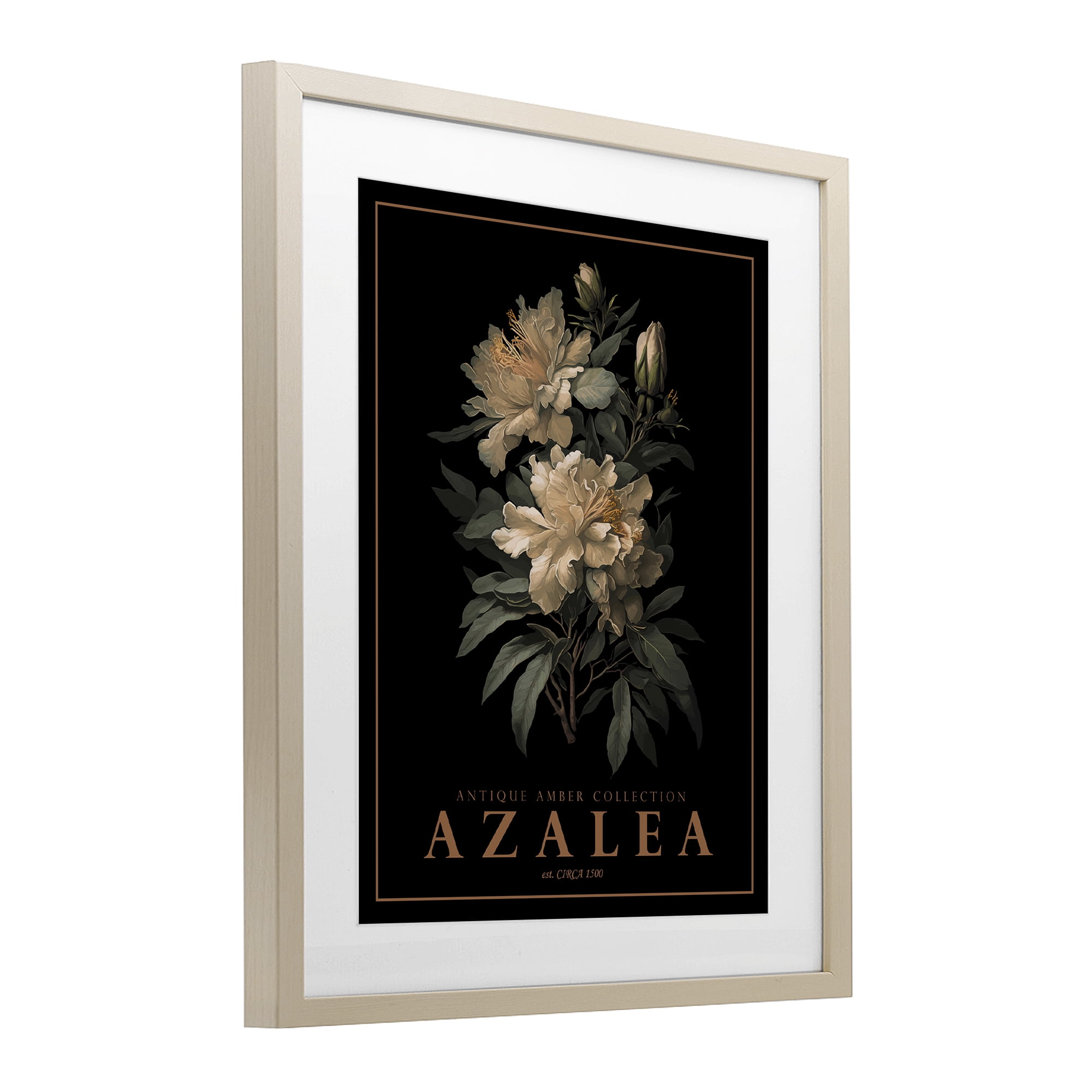 Stupell Industries Antique Azalea Bushel Birch Framed Print Under Glass, design by Christopher Giampietro