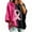 Watermelon Red, variant on longantii Breast Cancer Sweatshirts Comfort Fall Oversized Hoodies for Women | 3/4 Sleeve Hooded Pink Ribbon Sweatshirt, October Crewneck Pullover Hoodie Comfort Loose Fit Sweaters