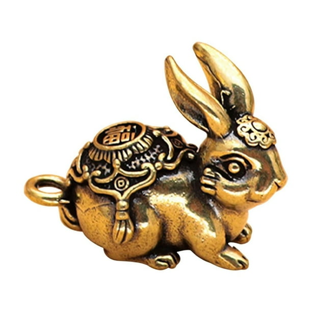 Dijes de conejo, colgantes, adornos, figuras de animales para llaveros, decoración DIY L