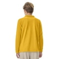 thumbnail image 4 of Classroom School Uniforms Big Kid Long Sleeve Pique Polo CR835Y, XL, Gold, 4 of 7
