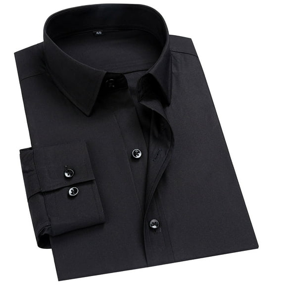 Abomasnow Men's Cotton Oxford Shirt Lightweight Wrinkle-Resistant Work Shirts Casual Long Sleeve Button Down Lapel T-Shirts