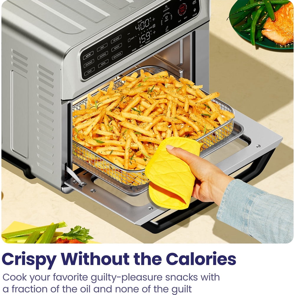 Chefman ExacTemp Air Fryer Toaster Oven Combo with Probe Thermometer