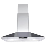 Joeaonz Wall Mount Range Hood 450 CFM Stainless Steel Kitchen Exhaust with Filters & LED Lights