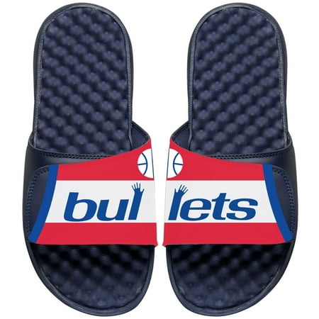 

ISlide Navy Washington Bullets NBA Hardwood Classics Jersey Slide Sandals