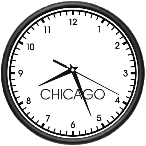 Photo 1 of AMSTERDAM TIME Wall Clock world time zone clock office business