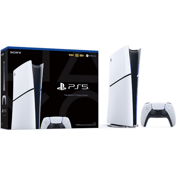Restored Sony PlayStation 5 Slim Console Digital Edition - White (Refurbished) thumbnail 12