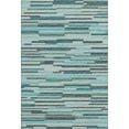 thumbnail image 2 of Addison Rugs Mayfield Washable Transitional Stripes, Bars, Horizontal Lines Turquoise Rectangle Rug, 9' x 12', 2 of 6