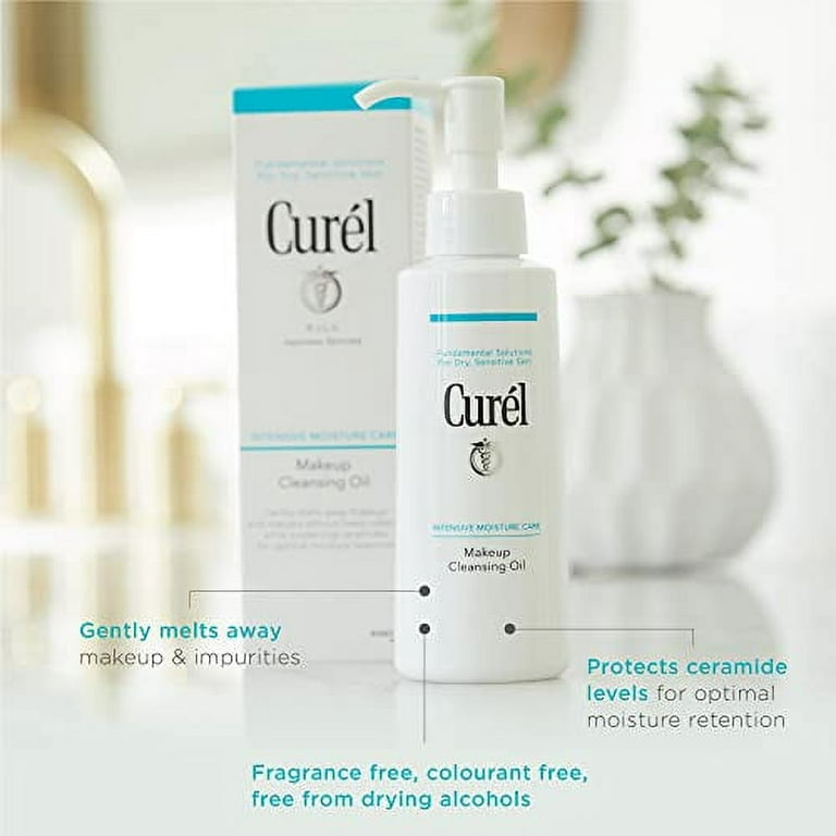 Curel Japanese Skin Care Makeup Cleansing Oil for Face, Oil-Based Makeup  Remover for Dry, Sensitive Skin, 5 Ounce, Fragrance Free Facial Cleansing  Oil 