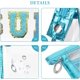 thumbnail image 4 of Clear Makeup Bag Sunscreen Pouch Beach Vacation Essentials Waterproof Summer Stuff Travel Toiletry Purse for Women Teen Girl Personalized Easter Gifts with Preppy Chenille Letter Blue SUN, 4 of 5