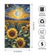 thumbnail image 2 of Fotbe Starry Sky Moon Sunflower Toalla Premium con Patrón, Toalla de Microfibra de Secado Rápido, Ligera y Altamente Absorbente (27.5x16in), Ideal para Uso Diario, 2 of 6