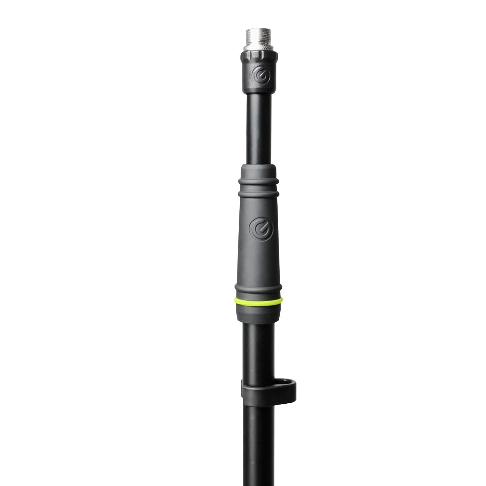 Gravity GMS23 Black Round Base Microphone Stands with Retractable Crowd Barrier Cassettes Four Package
